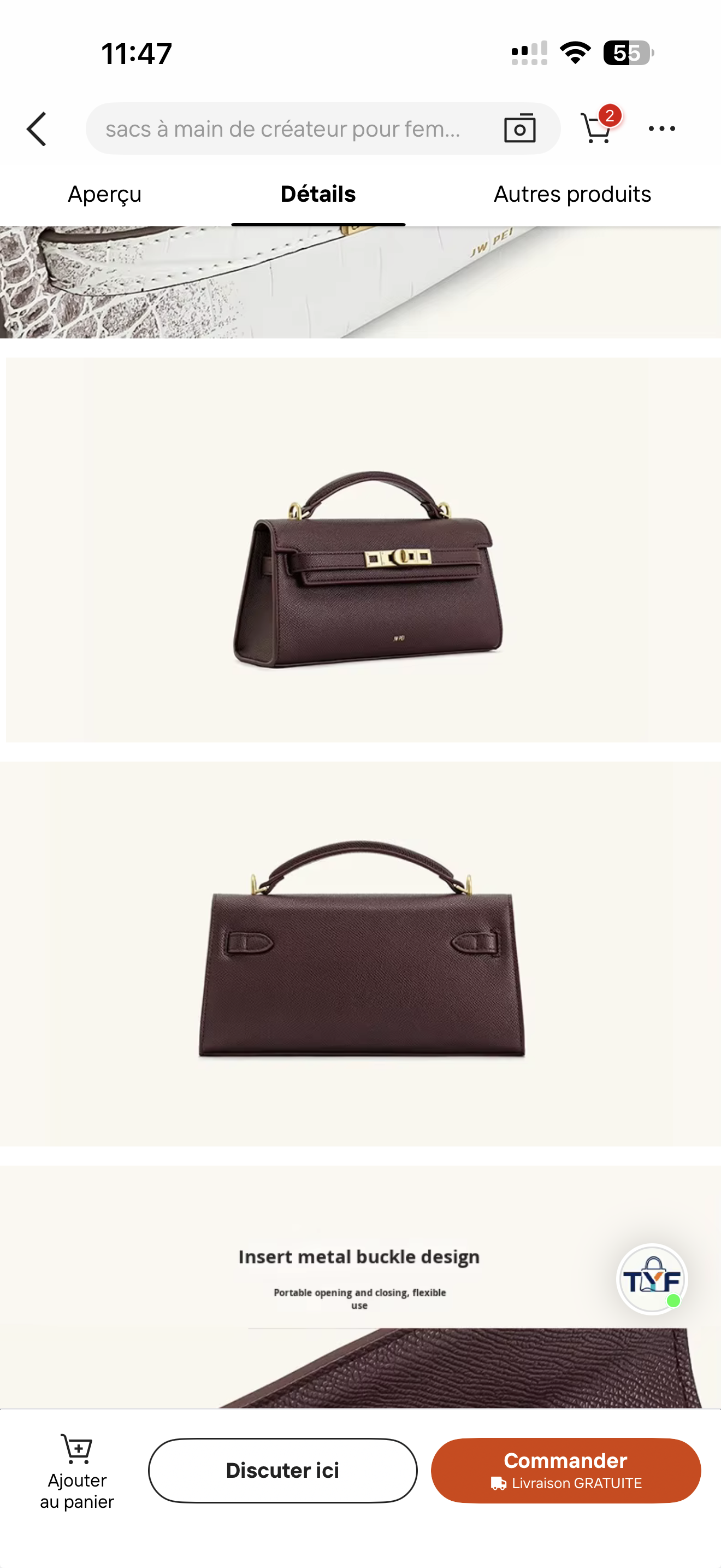 Sac Héritage Croco