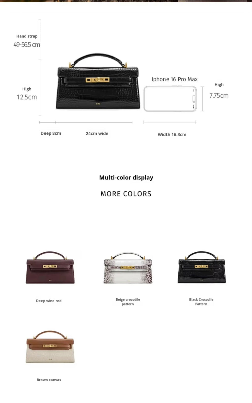 Sac Héritage Croco
