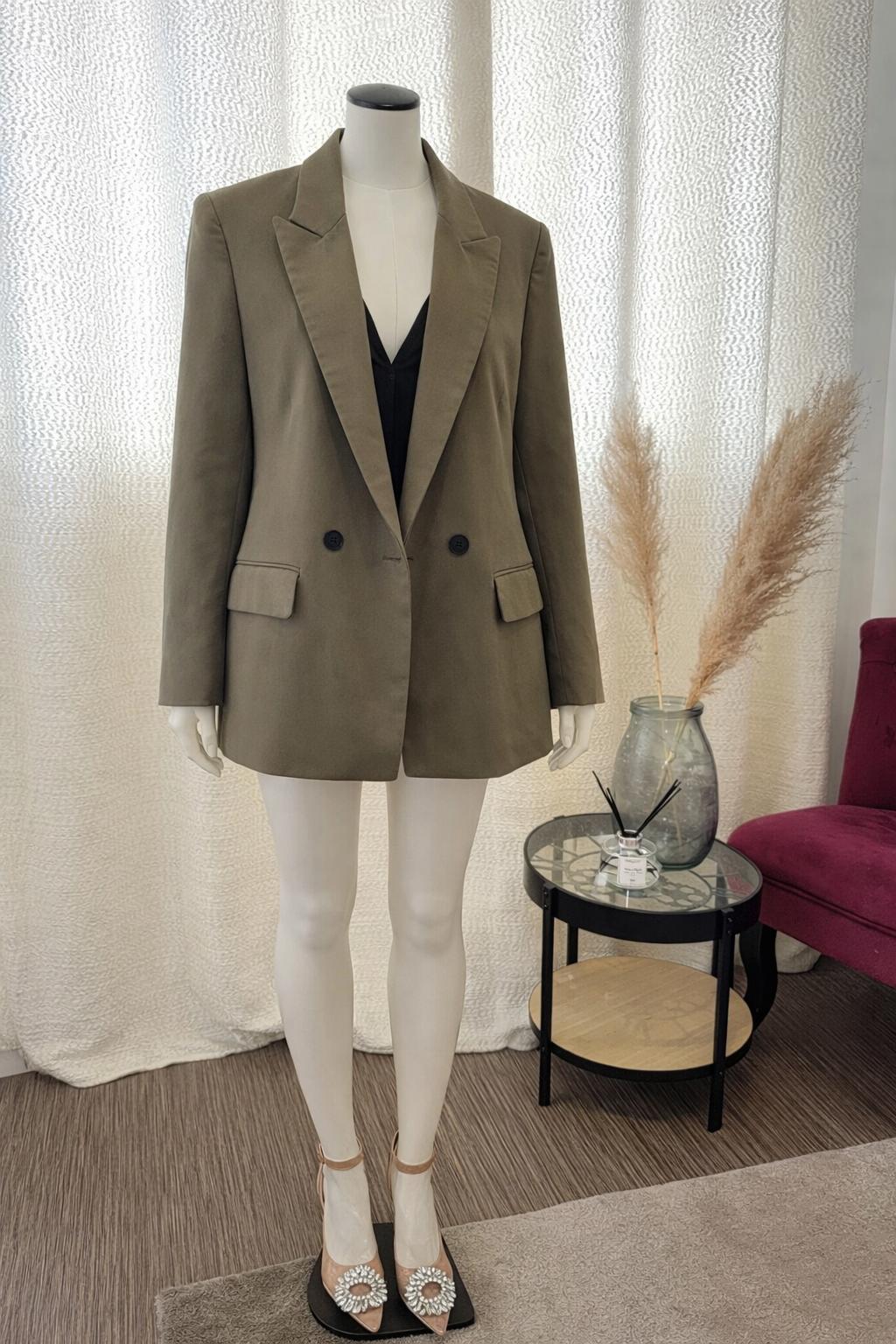 Blazer kaki Tendance